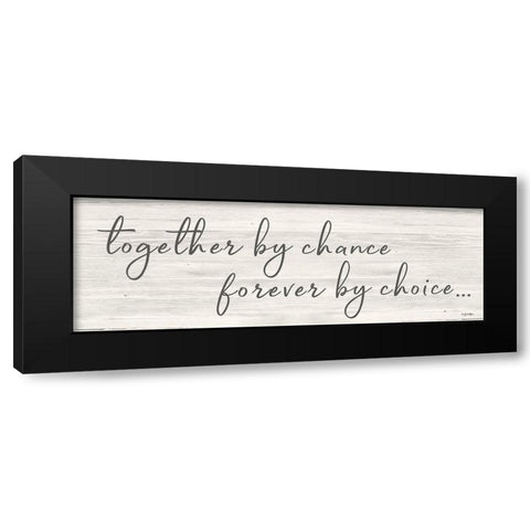 Together by Chance     Black Modern Wood Framed Art Print by Boyer, Susie
