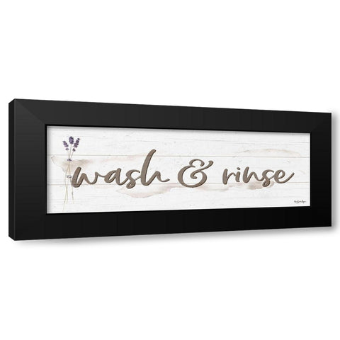 Wash And Rinse Black Modern Wood Framed Art Print by Boyer, Susie