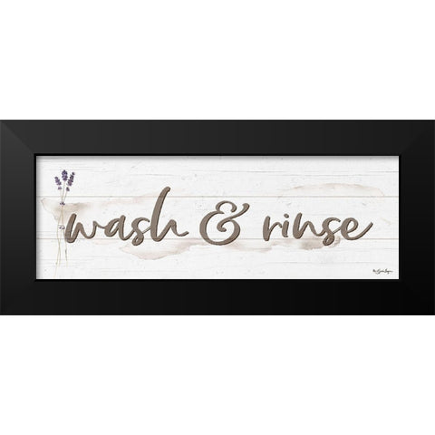 Wash And Rinse Black Modern Wood Framed Art Print by Boyer, Susie
