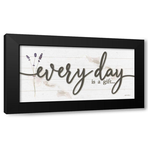 Every Day is a Gift Black Modern Wood Framed Art Print with Double Matting by Boyer, Susie