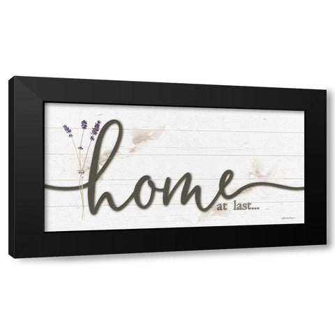 Home at Last Black Modern Wood Framed Art Print by Boyer, Susie