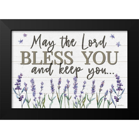 Bless You Black Modern Wood Framed Art Print by Boyer, Susie