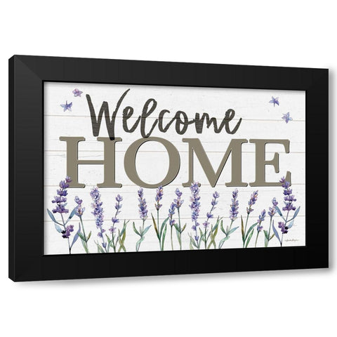 Welcome Home Black Modern Wood Framed Art Print by Boyer, Susie