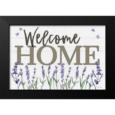 Welcome Home Black Modern Wood Framed Art Print by Boyer, Susie