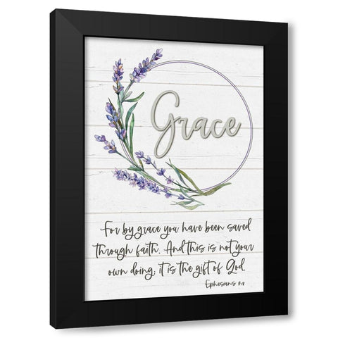 Grace Black Modern Wood Framed Art Print by Boyer, Susie