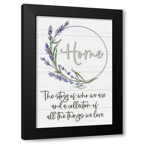 Home Black Modern Wood Framed Art Print with Double Matting by Boyer, Susie