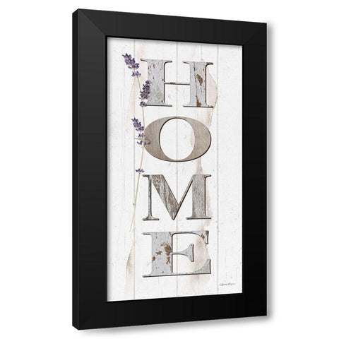 HOME Black Modern Wood Framed Art Print by Boyer, Susie