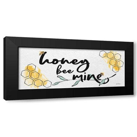 Honey Bee Mine Black Modern Wood Framed Art Print by Boyer, Susie