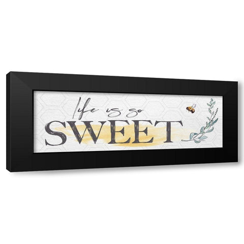 Life is So Sweet Black Modern Wood Framed Art Print with Double Matting by Boyer, Susie