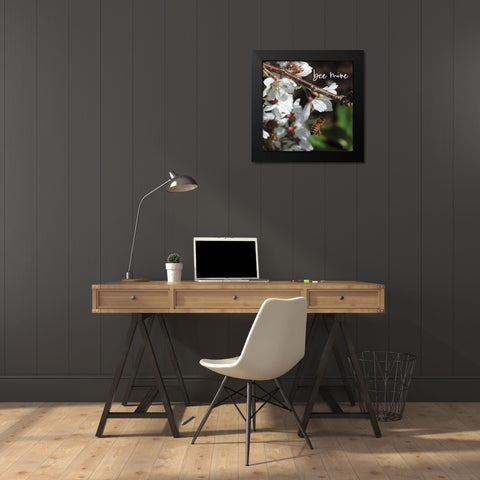 Bee Mine Black Modern Wood Framed Art Print by Boyer, Susie
