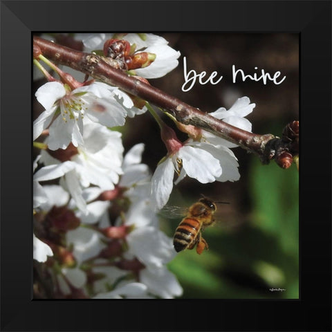 Bee Mine Black Modern Wood Framed Art Print by Boyer, Susie