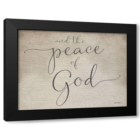 Peace of God Black Modern Wood Framed Art Print with Double Matting by Boyer, Susie