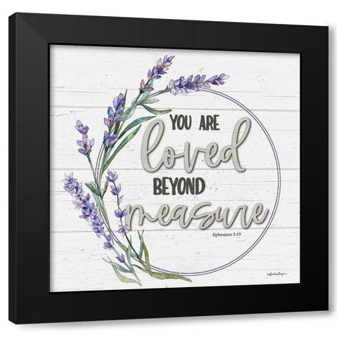 Loved Beyond Measure Black Modern Wood Framed Art Print with Double Matting by Boyer, Susie