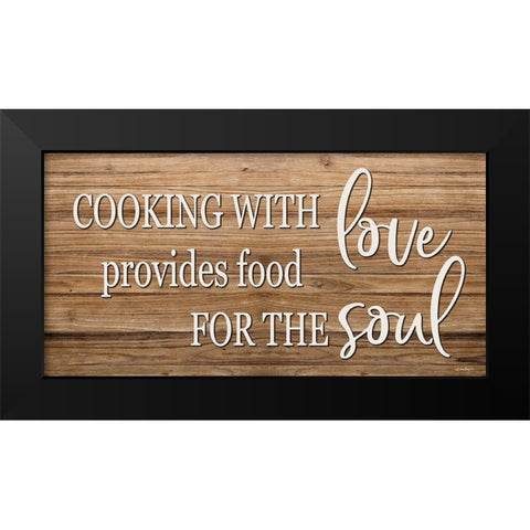 Cooking with Love Black Modern Wood Framed Art Print by Boyer, Susie