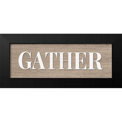 Gather  Black Modern Wood Framed Art Print by Boyer, Susie