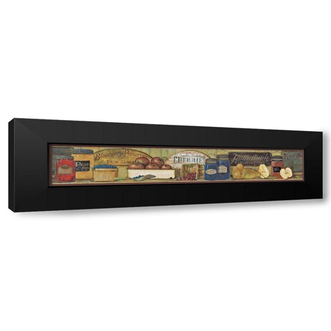 Country Kitchen Shelf Black Modern Wood Framed Art Print with Double Matting by Britton, Pam