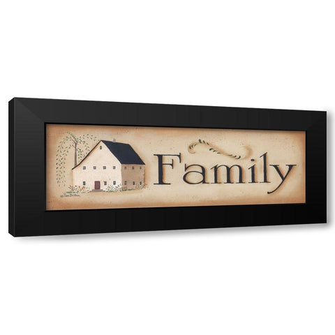 Family Black Modern Wood Framed Art Print with Double Matting by Britton, Pam