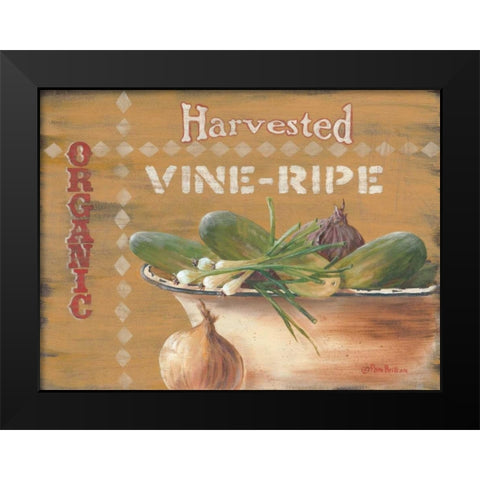 Vine Ripe Black Modern Wood Framed Art Print by Britton, Pam