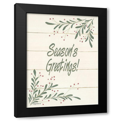 Holiday Fun I Black Modern Wood Framed Art Print with Double Matting by Britton, Pam