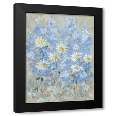Garden of Joy Black Modern Wood Framed Art Print by Britton, Pam