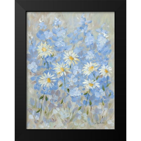Garden of Joy Black Modern Wood Framed Art Print by Britton, Pam