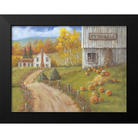 Harvest Pumpkin Farm Black Modern Wood Framed Art Print by Britton, Pam