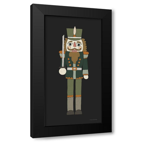 Nutcracker I Black Modern Wood Framed Art Print by Lady Louise Designs