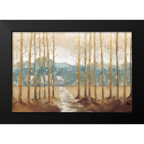 November Day Black Modern Wood Framed Art Print by Cloverfield And Co.