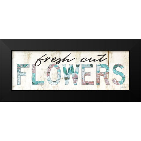 Fresh Cut Flowers Black Modern Wood Framed Art Print by Jacobs, Cindy