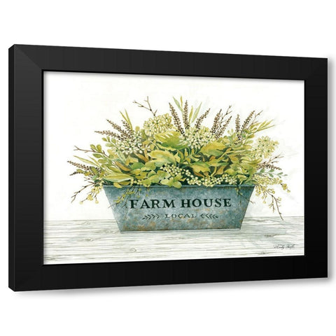 Farmhouse Black Modern Wood Framed Art Print with Double Matting by Jacobs, Cindy