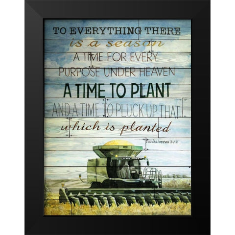 A Time to Plant Black Modern Wood Framed Art Print by Jacobs, Cindy