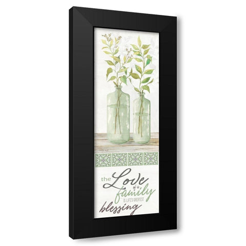 The Love of a Family Black Modern Wood Framed Art Print by Jacobs, Cindy
