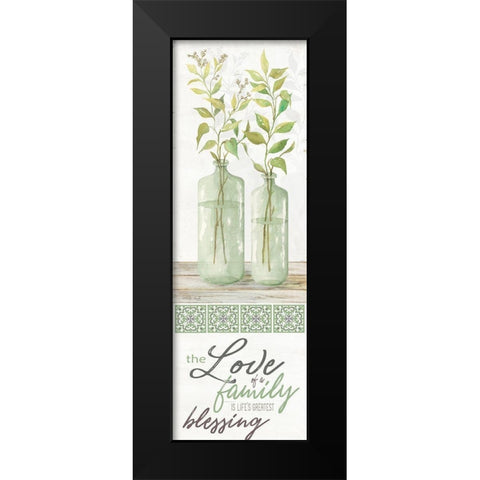 The Love of a Family Black Modern Wood Framed Art Print by Jacobs, Cindy