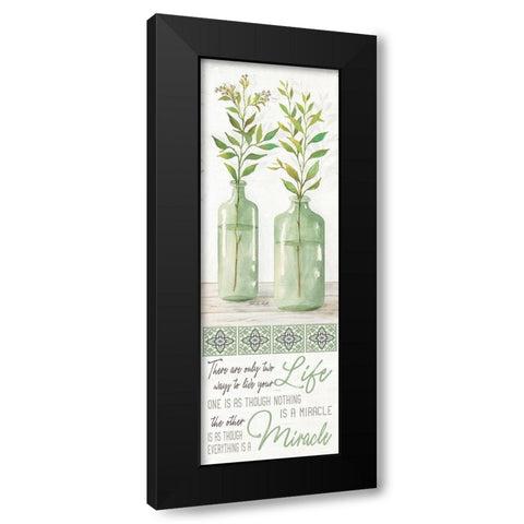 Live Your Life Black Modern Wood Framed Art Print by Jacobs, Cindy