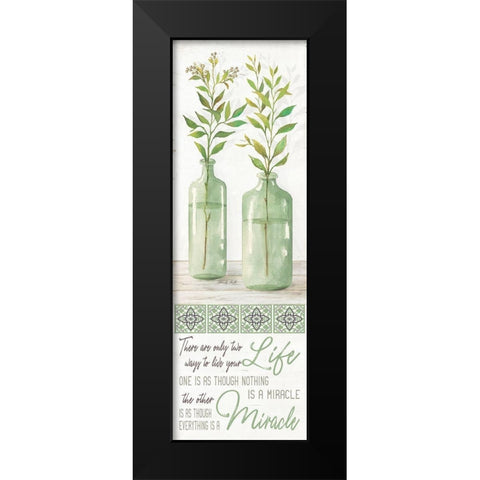 Live Your Life Black Modern Wood Framed Art Print by Jacobs, Cindy