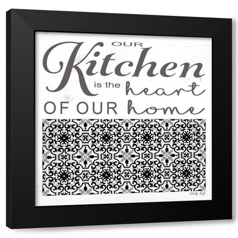 Our Kitchen Black Modern Wood Framed Art Print with Double Matting by Jacobs, Cindy