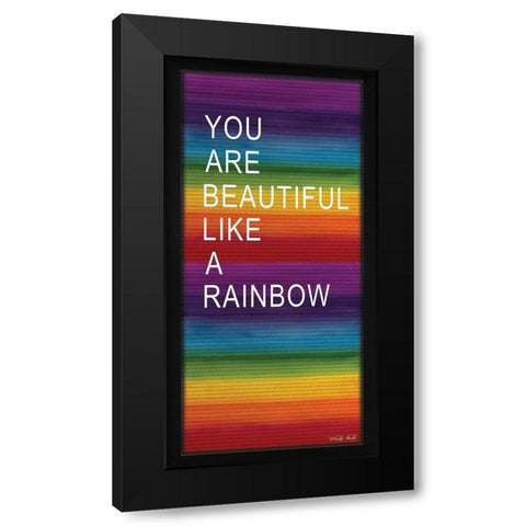 You are Beautiful Black Modern Wood Framed Art Print with Double Matting by Jacobs, Cindy