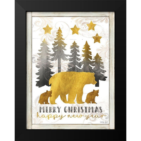 Ill be Home for Christmas Black Modern Wood Framed Art Print by Jacobs, Cindy