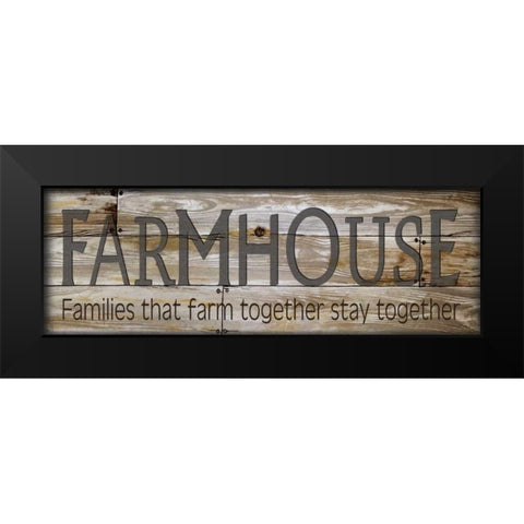 Farmhouse Black Modern Wood Framed Art Print by Jacobs, Cindy