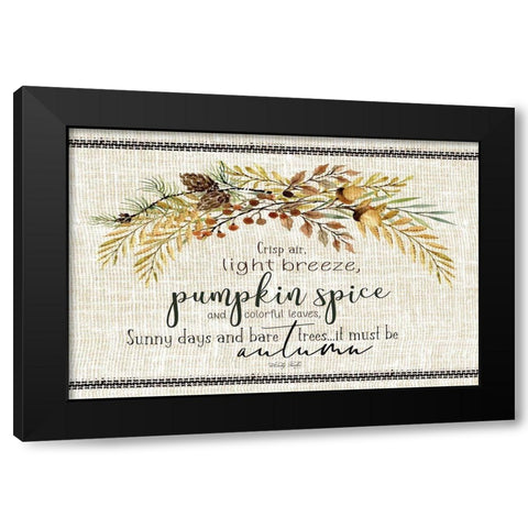 It Must be Autumn Black Modern Wood Framed Art Print by jacobs, Cindy