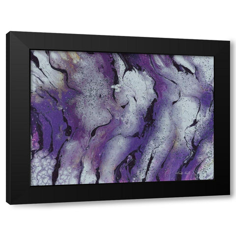 Abstract in Purple III Black Modern Wood Framed Art Print with Double Matting by Jacobs, Cindy