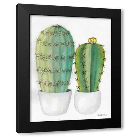 Cactus Love      Black Modern Wood Framed Art Print by Jacobs, Cindy