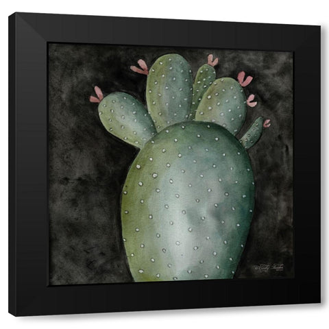 Big Blooming Cactus II Black Modern Wood Framed Art Print by Jacobs, Cindy