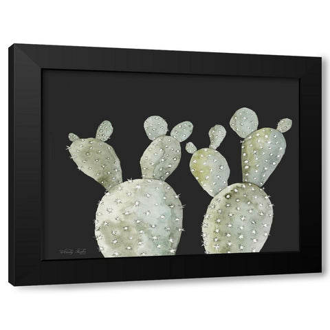 Happy Cactus II Black Modern Wood Framed Art Print by Jacobs, Cindy