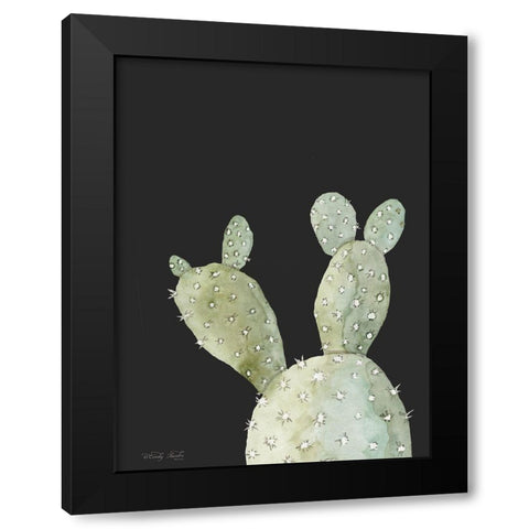 Happy Cactus III Black Modern Wood Framed Art Print by Jacobs, Cindy