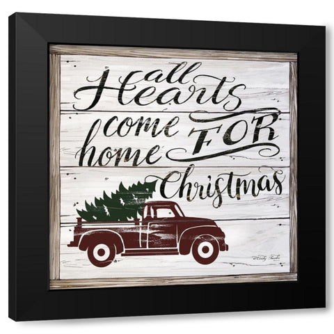 All Hearts Come Home   Black Modern Wood Framed Art Print by Jacobs, Cindy