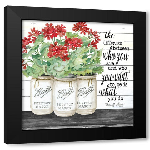 White Jars - What You Do Black Modern Wood Framed Art Print with Double Matting by Jacobs, Cindy