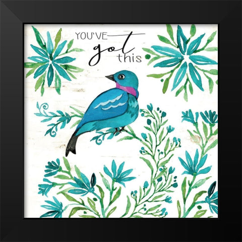 Youve Got This Black Modern Wood Framed Art Print by Jacobs, Cindy