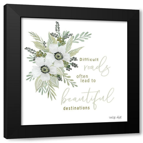 Beautiful Destinations Black Modern Wood Framed Art Print with Double Matting by Jacobs, Cindy