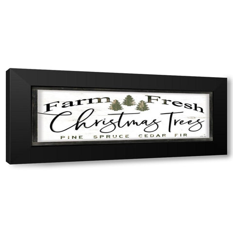 Farm Fresh Christmas Trees III Black Modern Wood Framed Art Print by Jacobs, Cindy